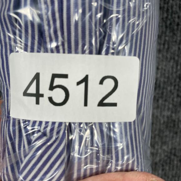 American Eagle Vintage Fit Button Up Shirt Men's XXL Blue/White Striped Preppy - Picture 10 of 10